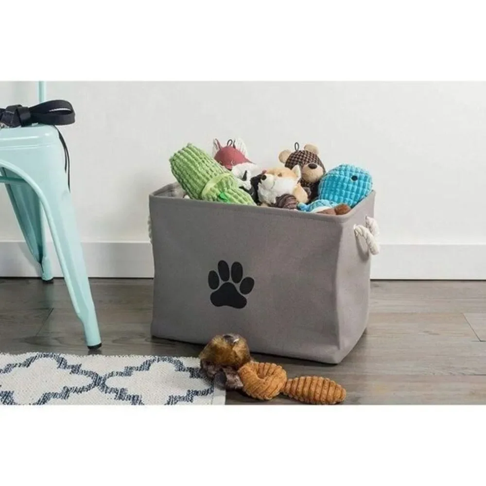 Dog Puppy Toy Box Collapsible Bin Medium‎